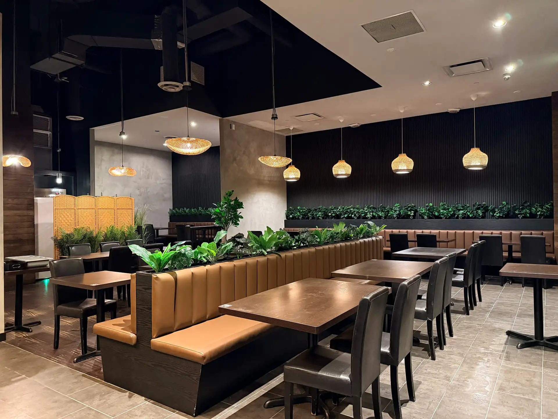 Ma-Now Thai Kitchen booth interior view
